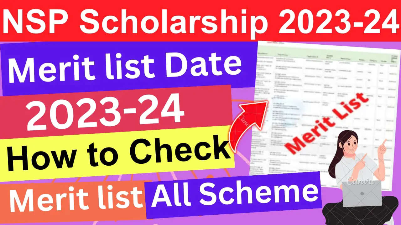 NSP Scholarship Merit list 2023-24