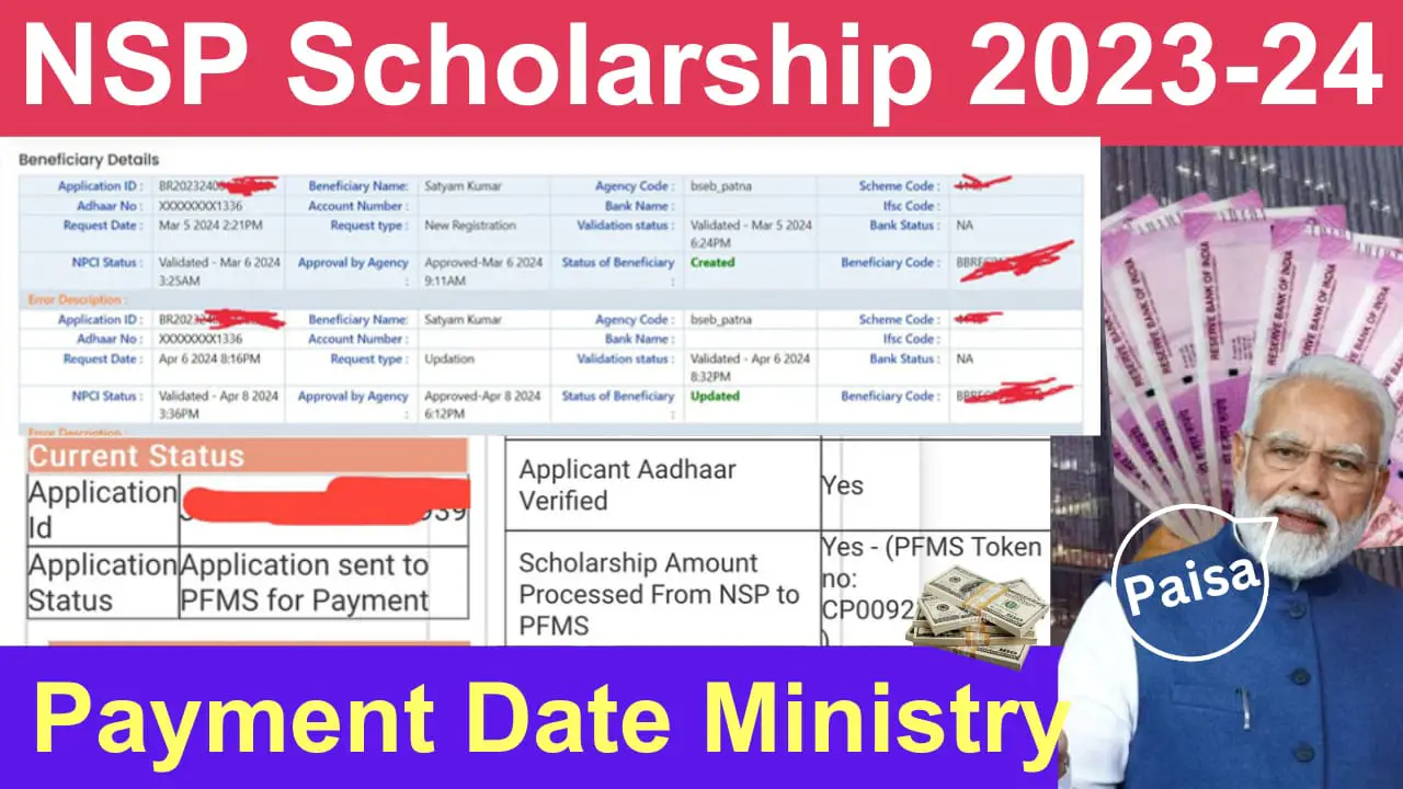 NSP Scholarship 2023-24 Payment Date | NSP Payment Failed 2023-24 | Latest Update NSP