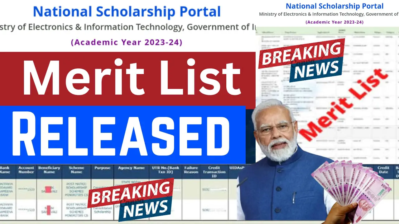 NSP Scholarship Sent to PFMS For Payment 2024 | Pragati Scholarship Merit list 2024 Released | Good News