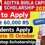 Aditya Birla launched 60,000 RS Scholarship | Aditya Birla Capital Scholarship 2024-25 Apply Online | All Students Apply |